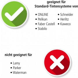 ONLINE standard, ink pen converter made in Germany