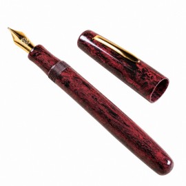 Eboya Houju L size, Tanshin Red 14k fountain pen