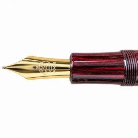 Eboya Yatate M size, Akebono red 14k fountain pen