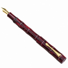 Eboya Yatate M size, Akebono red 14k fountain pen