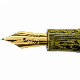 Eboya Houju L size, Kougetsu Yellow 14k fountain pen