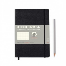 Leuchtturm 1917 Notebook A5 Black Dotted, Soft Cover