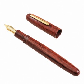 Eboya Houju M size, Tanshin Red 14k fountain pen