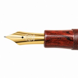 Eboya Houju M size, Tanshin Red 14k fountain pen