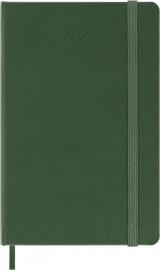 Moleskine weekly classic diary 2027, pocket 9x14,  hard cover, green