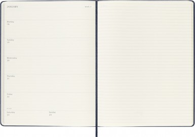 Moleskine Classic Planner 2027 XL 19x25cm, Weekly, hard cover, 12 months, Sapphire Blue