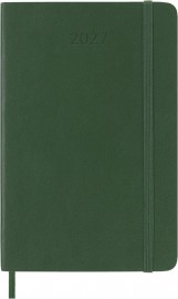 Moleskine weekly classic diary 2027, pocket 9x14, soft cover, 12 months, myrtle green