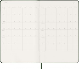 Moleskine Classic Planner 2027 Large 13x21cm, Weekly, hard cover, 12 months, Myrtle Green