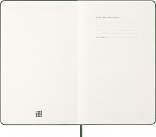 Moleskine Classic Planner 2027 Large 13x21cm, Weekly, hard cover, 12 months, Myrtle Green