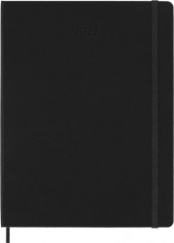 Moleskine, PRO Planner 2027 XL 19x25cm, Weekly, hard cover, 12 months, Black