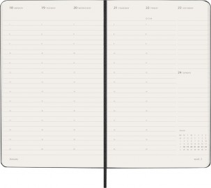 Moleskine PRO Planner 2027 Large 13x21cm, Weekly, hard cover, 12 months, Black