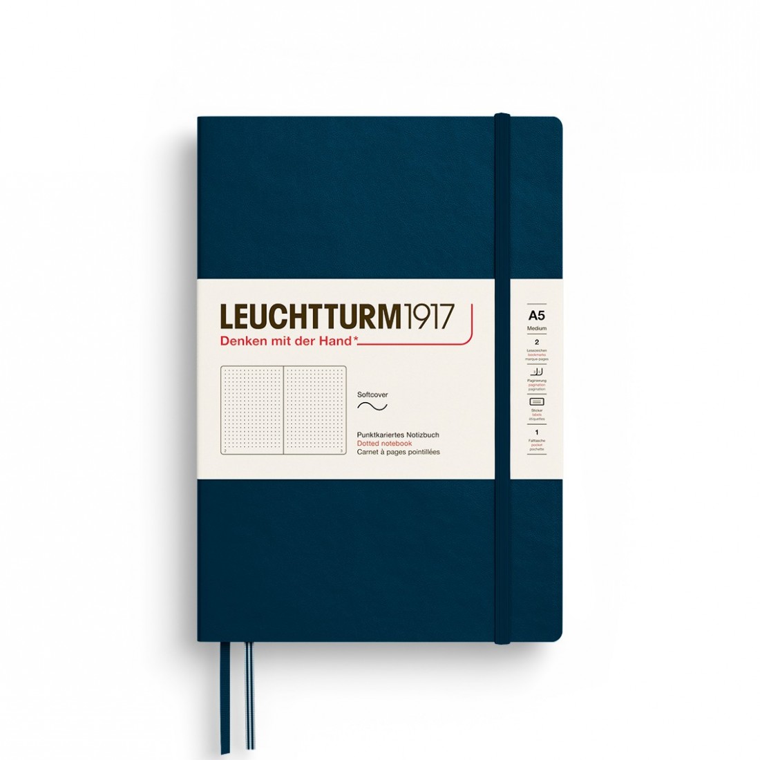 Leuchtturm 1917 Notebook A5 Deep Dea Dotted Soft Cover