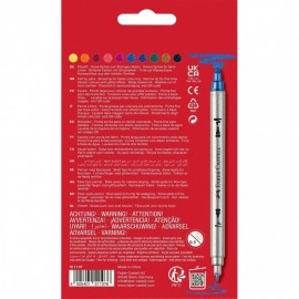 Faber Castel μαρκαδόροι 10pcs, double ended felt tip pens 151107