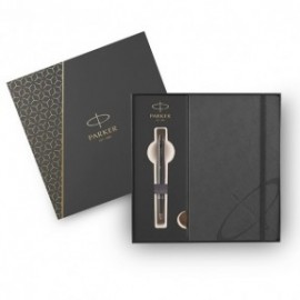 Parker IM Mono Titanium Set  Ballpen and Notebook