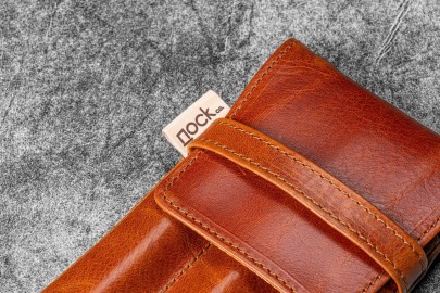 Galen Leather Legacy Collection Galen X Nock Co Leather Lookout Pen Case - Deep Cognac