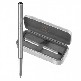 Parker Vector Stainless Steel CT Set Rollerball and Tin box