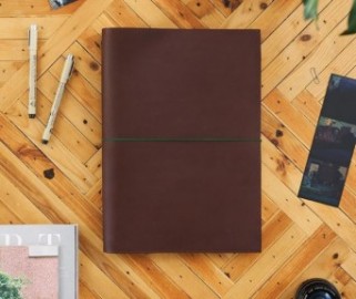 Paper Republic A4 Leather Le Portfolio Chestnut