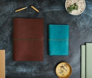 Paper Republic A4 Leather Le Portfolio Chestnut