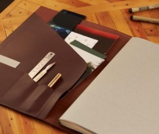 Paper Republic A4 Leather Le Portfolio Chestnut