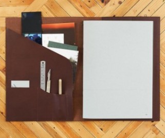 Paper Republic A4 Leather Le Portfolio Chestnut