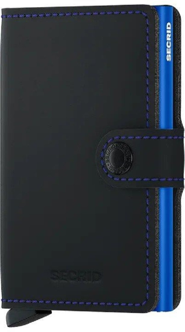 SECRID MINIWALLET MM MATTE BLACK & BLUE