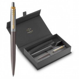 Parker Jotter Core Grey GT ballpen and Black Pouch p