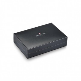 Sheaffer Legacy 9065 Glossy Black and Chrome Bi-color Fountain Pen with 14K PVD Gold-Plated, Stainless Steel Inlaid Nib and Trims