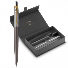 Parker Jotter XL Grey GT Balllpen and Black Pouch P
