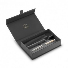 Parker Jotter Core Stainless Steel GT  ballpen and Black Pouch P
