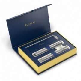 Waterman Allure Chrome Set Rollerball and Ballpen WT
