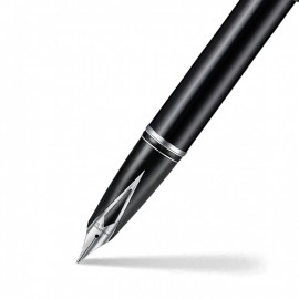 Sheaffer Legacy 9064 Glossy Black Inlaid Nib Fountain Pen with Chrome-Plated Trims