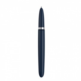 PARKER 51 MIDNIGHT BLUE RESIN CHROME TRIM FOUNTAIN PEN STEEL NIB