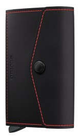 SECRID ENVELOP WALLET EM Matte Black and Red