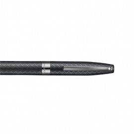 Sheaffer Legacy Chevron 9066 Matte Black Ballpoint Pen with PVD Gunmetal Trims