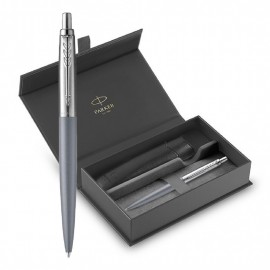 Parker Jotter XL Alexandra Matte Grey Balllpen and Black Pouch