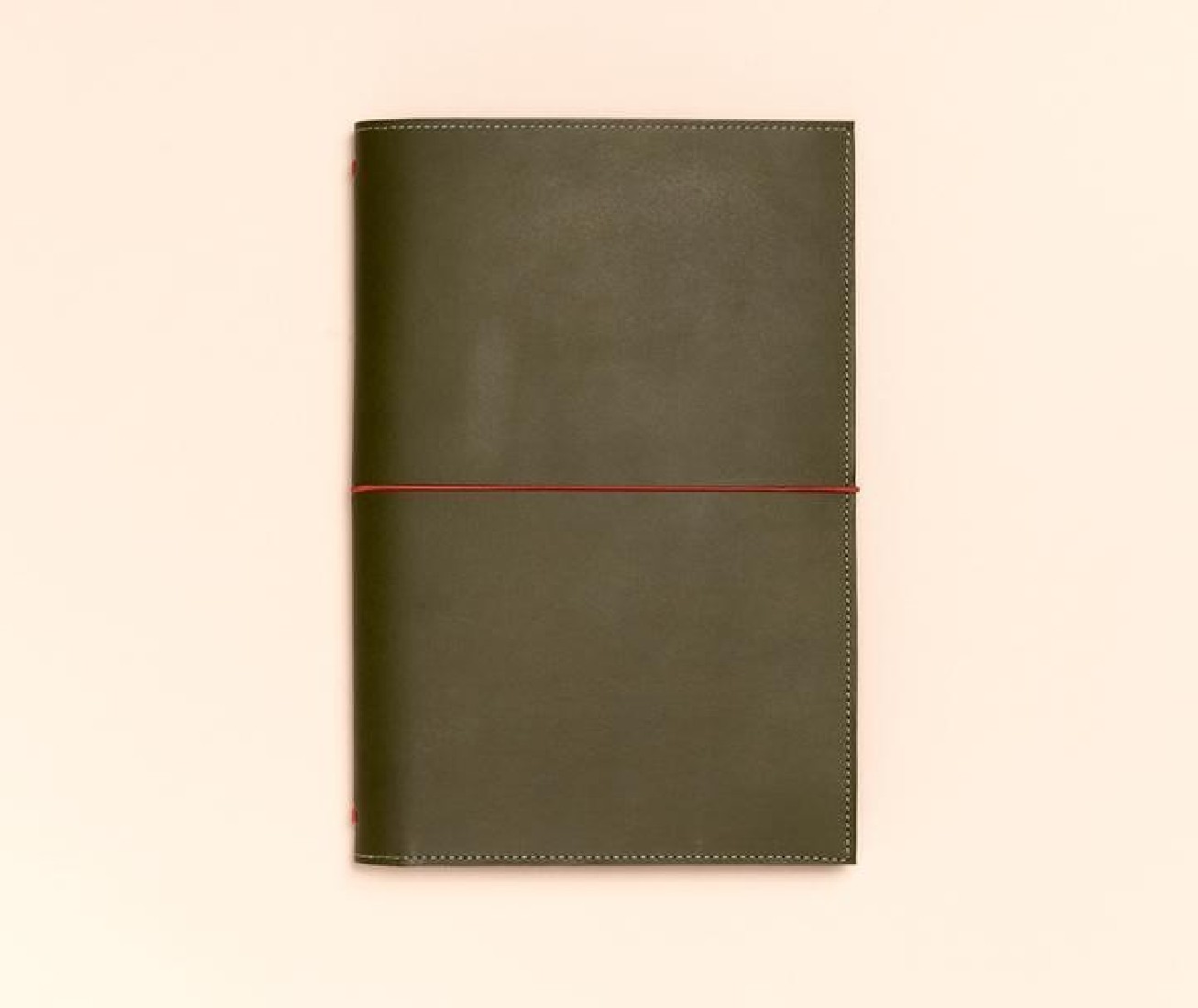 Paper Republic A5 Leather Le Portfolio Olive Green