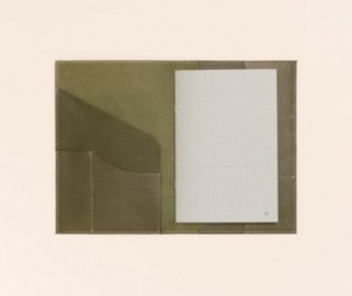 Paper Republic A5 Leather Le Portfolio Olive Green