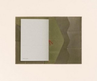 Paper Republic A5 Leather Le Portfolio Olive Green
