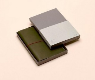 Paper Republic A5 Leather Le Portfolio Olive Green