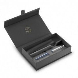 Parker Jotter Core Waterloo Blue CT Ballpen and Black Pouch P