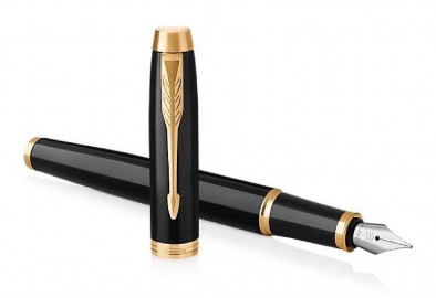 Parker IM Core Black GT Set Fountain pen and Notebook P