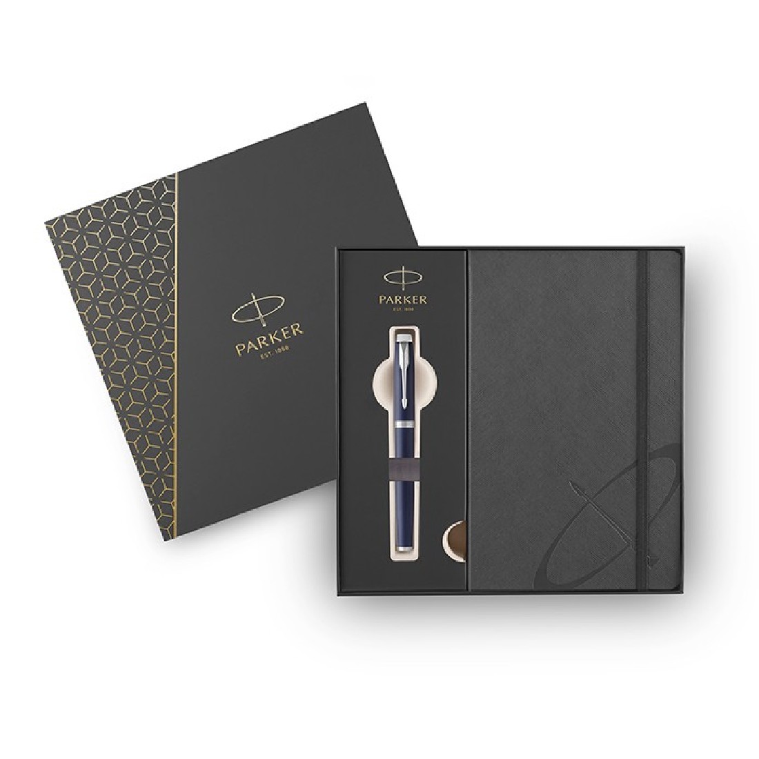 Parker IM Core Blue CT Set Fountain pen and Notebook P