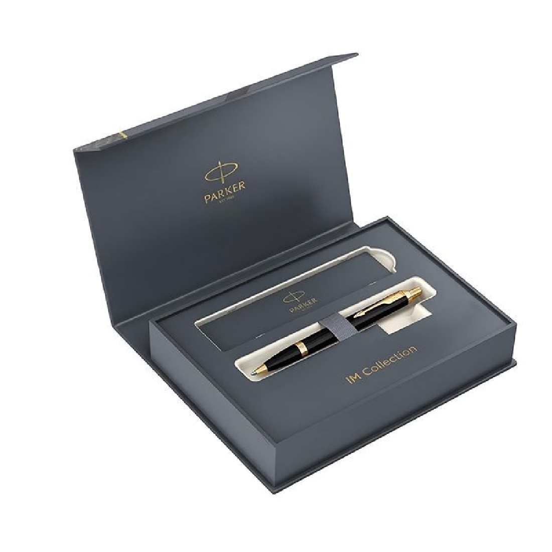 Parker IM Core Laque Black GT Ballpen Gift Pack