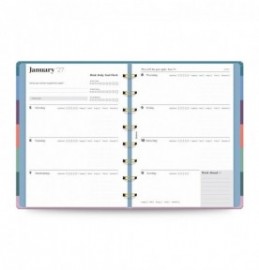 Filofax Ultimate Life Companion A5 Planner Bloom Deep Teal 2027 27-68316