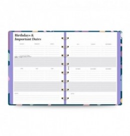 Filofax Ultimate Life Companion A5 Planner Bloom Deep Teal 2027 27-68316