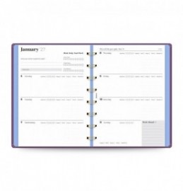 Filofax Ultimate Life Companion A5 Planner My Plans Plum 2027 27-68314