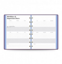 Filofax Ultimate Life Companion A5 Planner My Plans Plum 2027 27-68314