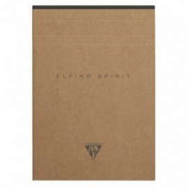 Clairefontaine Rhodia notepad A5 21x14,8cm, Flying spirit, 140 pages, Lined, ivoire paper 90gr, brown craft cover, 103636