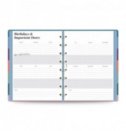 Filofax Ultimate Life Companion A5 Planner Colour Stripes Soft 2027 27-68315