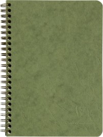 Clairefontaine Rhodia spiral  notebook A5 14,8X21cm, ruled, 90gsm, 120 pages, 785663C Green